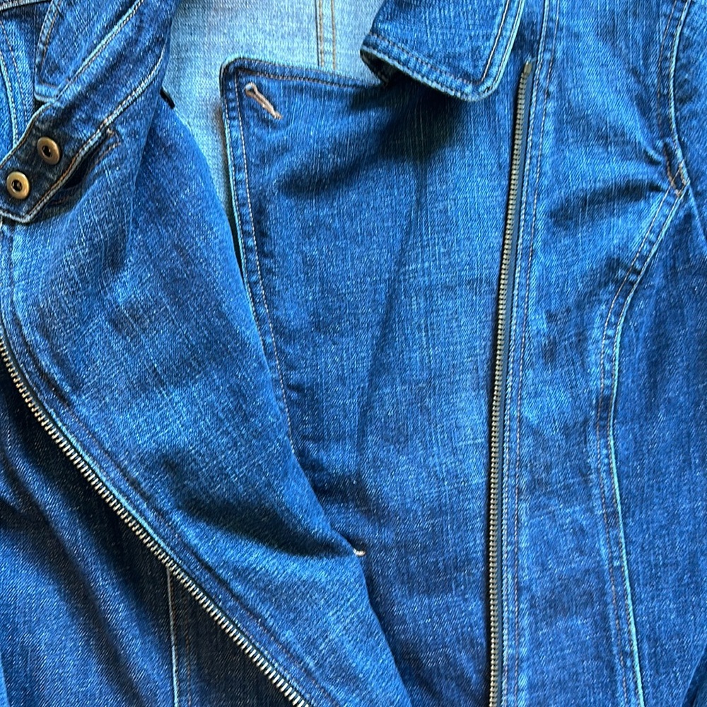 Lauren Ralph Lauren denim trench coat. Sz 12 - Picture 5 of 6